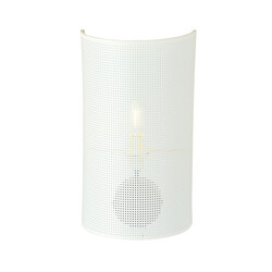 Lámpara de pared Skive en metal blanco 1x E14