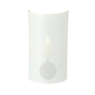 Skive wall lamp in white metal 1x E14