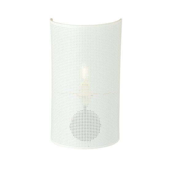 Skive wandlamp in wit metaal 1x E14