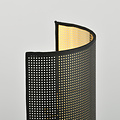 Skive zwart en gouden wandlamp in metaal 1x 14