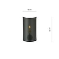 Emibig Emibig Lámpara de pared negra y dorada Skive en metal 1x E14 - Iluminación ideal para tu dormitorio