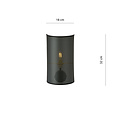 Emibig Emibig Skive black and gold wall lamp in metal 1x E14 - Ideal lighting for your bedroom