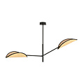 Emibig Aabenraa Design-Hängelampe mit 2 Textilflügeln E14 - Ideale Beleuchtung für Ihr Wohnzimmer