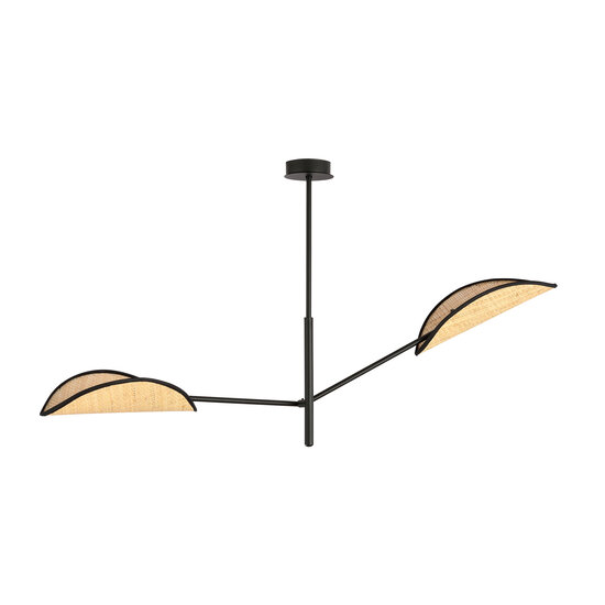 Emibig Emibig Aabenraa Design-Hängelampe mit 2 Textilflügeln E14 - Ideale Beleuchtung für Ihr Wohnzimmer