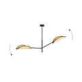 Aabenraa design hanging lamp with 2 textile wings E14