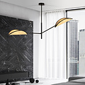 Aabenraa design hanging lamp with 2 textile wings E14