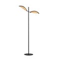 Emibig Emibig Aabenraa floor lamp black with textile falling leaves 2x E14 - Perfect ambient lighting for any space