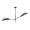 Skanderborg design hanging lamp with 2 black metal wings E14