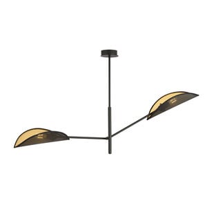 Lámpara colgante de diseño Skanderborg con 2 alas de metal negro E14