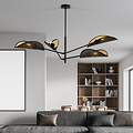 Skanderborg 4x E14 belle lampe suspendue noire et ailes