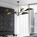 Emibig Emibig Skanderborg gran lámpara colgante negra hermosa 6x E14 con alas - Iluminación ideal para interiores modernos