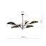 Emibig Emibig Skanderborg grande 6x E14 magnifique lampe suspendue noire avec ailes - Éclairage idéal pour les intérieurs modernes