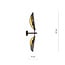 Emibig Emibig Skanderborg wall lamp black and gold falling leaves 2x E14 - Perfect for creating a stylish atmosphere in your home