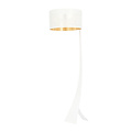 Emibig Emibig Holstebro lámpara de pie blanca con pantalla dorada 1x E27 - Iluminación elegante para cualquier interior