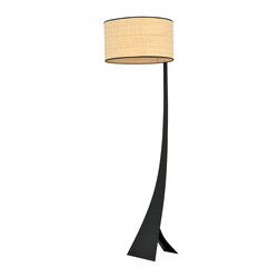 Emibig Holstebro zwarte vloerlamp met textielkap 1x E27