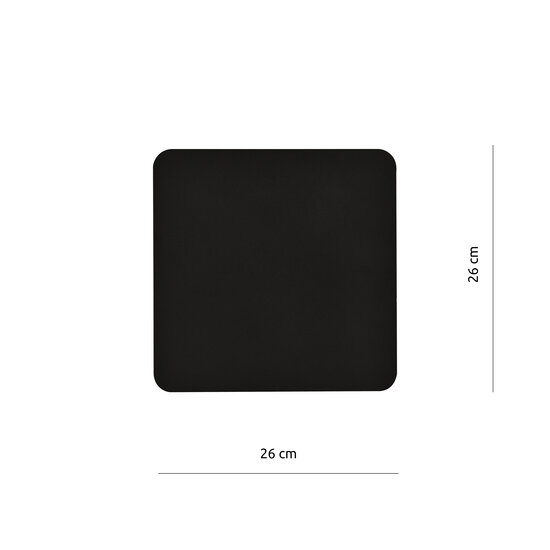 Applique Haderslev noire carrée avec connexion G9