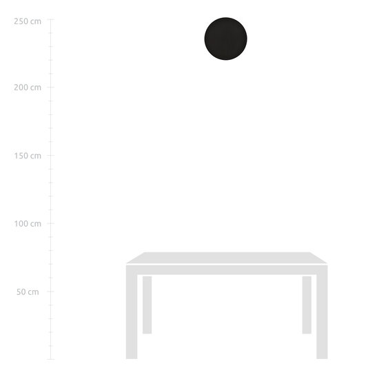 Haderslev applique ronde noire avec connexion G9
