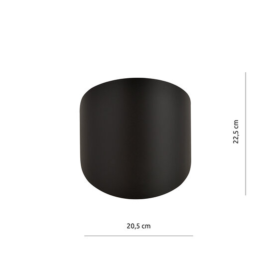 Emibig Emibig Applique murale noire semi-circulaire Haderslev avec connexion G9 - Idéale pour une ambiance chaleureuse