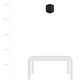 Haderslev semi-circular black wall lamp with G9 connection
