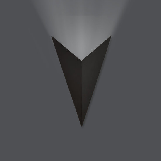 Haderslev arrow-shaped black wall lamp with G9 connection