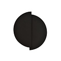 Haderslev 2 aplique semicircular negro con conexión G9