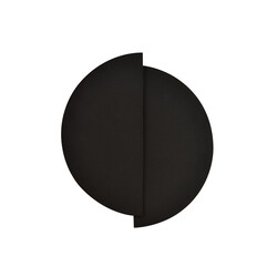 Emibig Haderslev 2 half round black wall lamp with G9 connection
