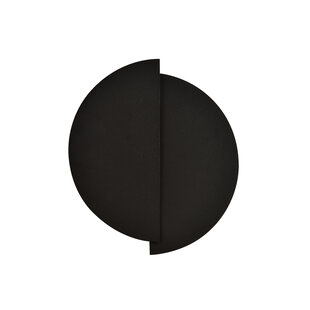 Emibig Haderslev 2 halve ronde zwarte wandlamp met G9 aansluiting