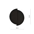Emibig Emibig Haderslev 2 half round black wall lamp with G9 connection - Ideal for creating a cozy atmosphere in your home