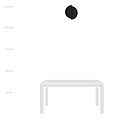 Haderslev 2 aplique semicircular negro con conexión G9