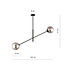 Emibig Emibig Kalundborg hanging lamp black with 2 smoked E14 glasses - Ideal lighting for modern interiors