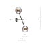Emibig Emibig Kalundborg wall lamp with 2 black glass bulbs E14 - Perfect for creating a cozy atmosphere in any room