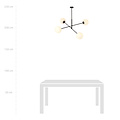 Emibig Emibig Hedensted medium hanglamp zwart met 4 melkglazen bollen E14 - Perfecte verlichting voor elke ruimte