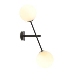 Emibig Applique Hedensted avec 2 boules en verre rond blanches E14