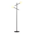 Emibig Emibig Hedensted black floor lamp with 2 white glasses E14 - Ideal for creating a modern atmosphere