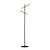 Hedensted black floor lamp with 2 white glasses E14