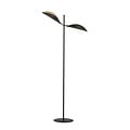 Emibig Emibig Skanderborg floor lamp black and gold with metal falling leaves 2x E14 - Elegant lighting for any interior
