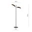 Emibig Emibig Skanderborg floor lamp black and gold with metal falling leaves 2x E14 - Elegant lighting for any interior