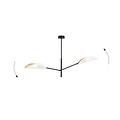 Lampe à suspension design Svendborg avec 2 ailes en métal blanc E14