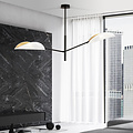 Svendborg Design-Hängelampe mit 2 weißen Metallflügeln E14