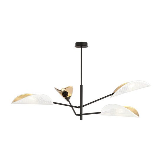 Emibig Emibig Svendborg 4x E14 beautiful black hanging lamp and white wings - Perfect lighting for any space