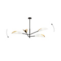 Emibig Emibig Svendborg 4x E14 belle lampe suspendue noire et ailes blanches - Éclairage parfait pour chaque espace