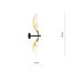 Emibig Emibig Svendborg wall lamp black and white with gold falling leaves 2x E14 - Create a cozy ambiance in your home