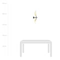 Emibig Emibig Svendborg wandlamp zwart en wit met goud vallende bladeren 2x E14 - Creëer een sfeervolle ambiance in uw interieur