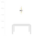 Svendborg wall lamp black and white with gold falling leaves 2x E14