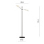 Emibig Emibig Svendborg vloerlamp zwart met wit en gouden metalen vallende bladeren 2x E14 - Creëer een stijlvolle sfeer in uw interieur