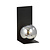 Rudersdal L-shaped wall lamp black with fumed bulb in glass E14