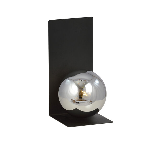 Emibig Emibig Rudersdal L-shaped wall lamp black with fumed bulb in glass E14 - Ideal lighting for any space