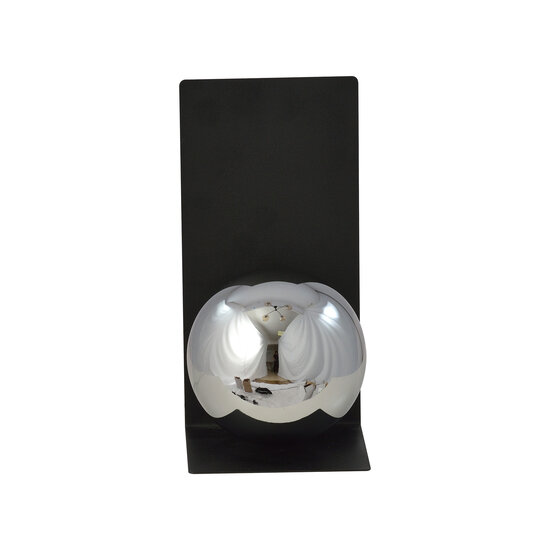 Emibig Emibig Rudersdal L-shaped wall lamp black with fumed bulb in glass E14 - Ideal lighting for any space