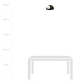 Emibig Emibig Rudersdal semi-circular wall lamp black with white bulb in glass E14 - Ideal for creating a cozy atmosphere