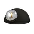 Emibig Emibig Rudersdal gerookt glas en halfronde wandlamp zwart E14 - Perfect voor sfeervolle verlichting